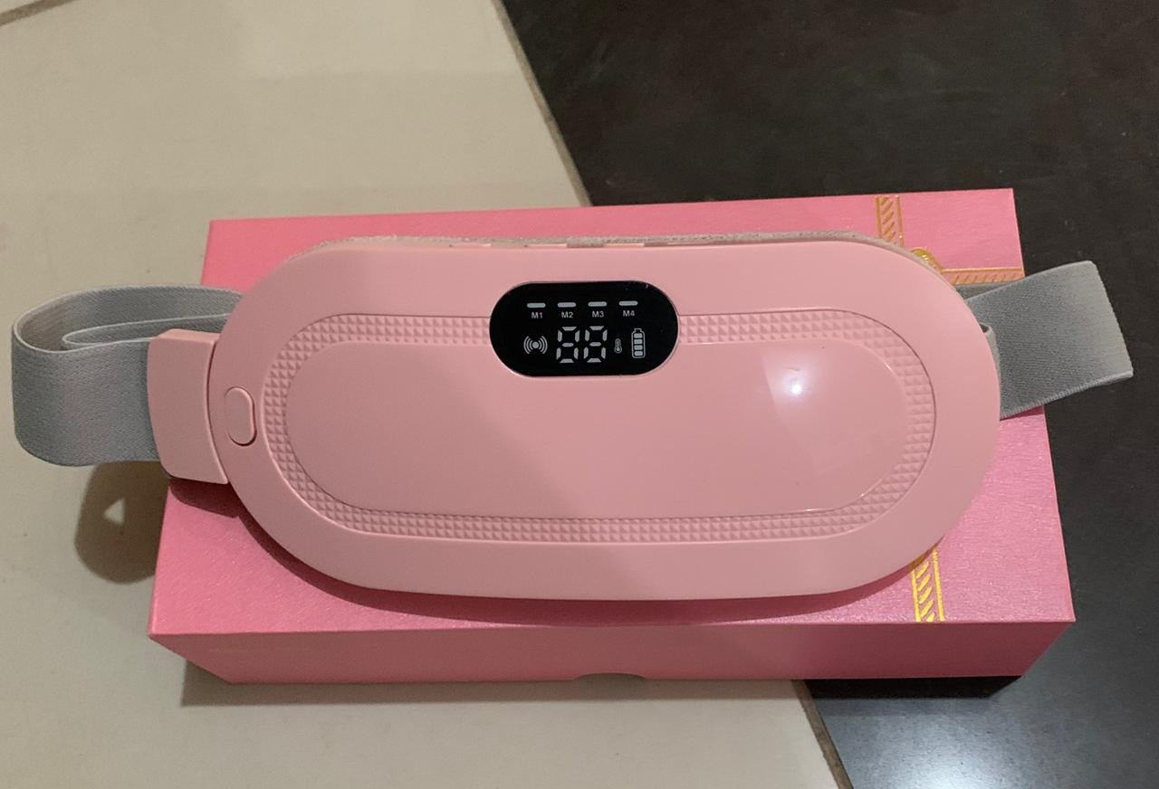 Cramp Relief Belt -Portable Menstrual Heating Pad, Heated Belly Belt For Menstrual Cramp Relief With 3 Heat Levels And 4 Modes, Electric Belt Massage For Women And Girls -