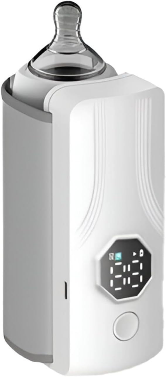 Portable Rechargeable Baby Bottle Warmer | Fast 1-Min Heating, USB Powered, 6 Temperature Levels – Mini & Travel-Friendly Milk Heater for Babies